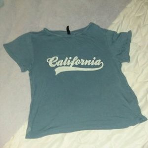 A cropped California shirt